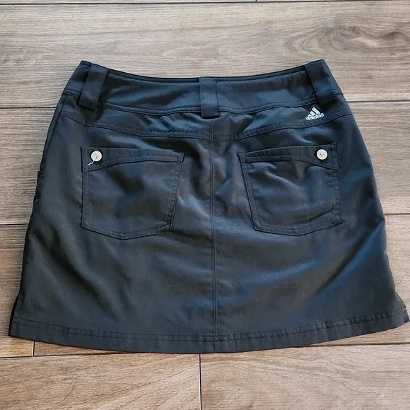 Adidas Clima Cool Black Golf Skirt Pockets 4 - Picture 5 of 5